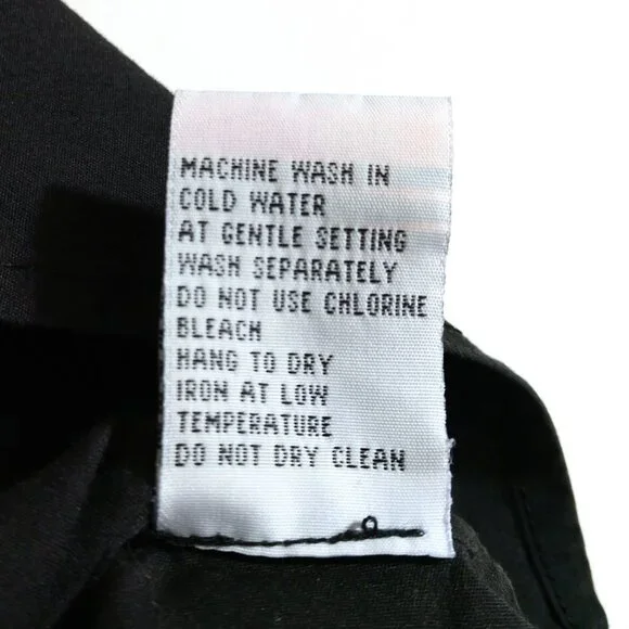 Willi Smith Women's Black Collared Short Sleeve Button Up M Medium - Picture 7 of 7